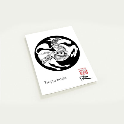 Trojan horse - Myths pack of 10 Greeting Cards