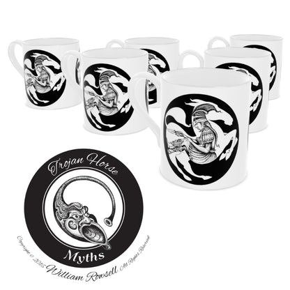 Trojan horse - Bone china mug 6 pack