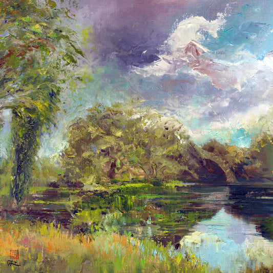 Wotton lake summer 25 - Canvas art print
