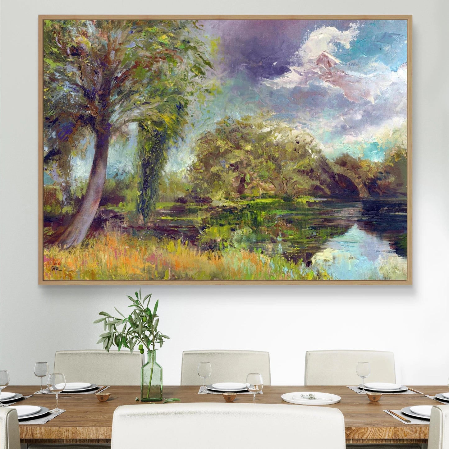 Wotton lake summer 25 - Canvas art print