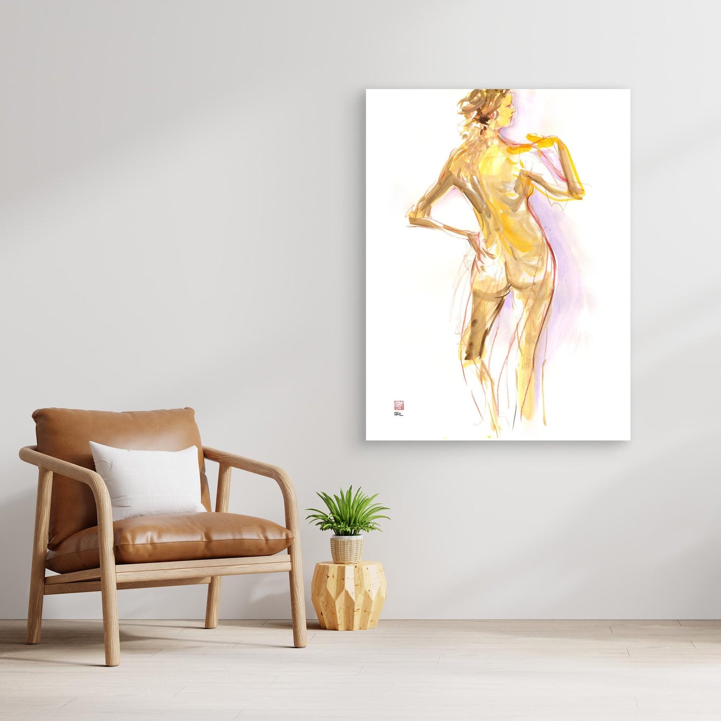 Manko from behind - Canvas print