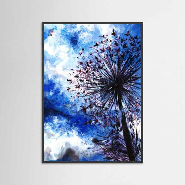Allium blue sunshine - Paper print