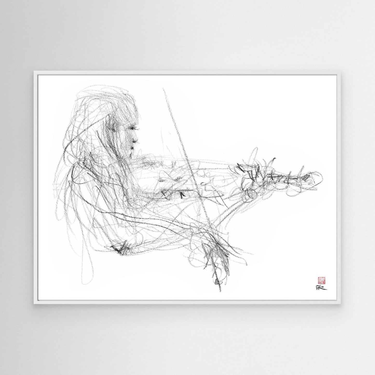 Charlotte Spruit on violin 2 - Canvas print