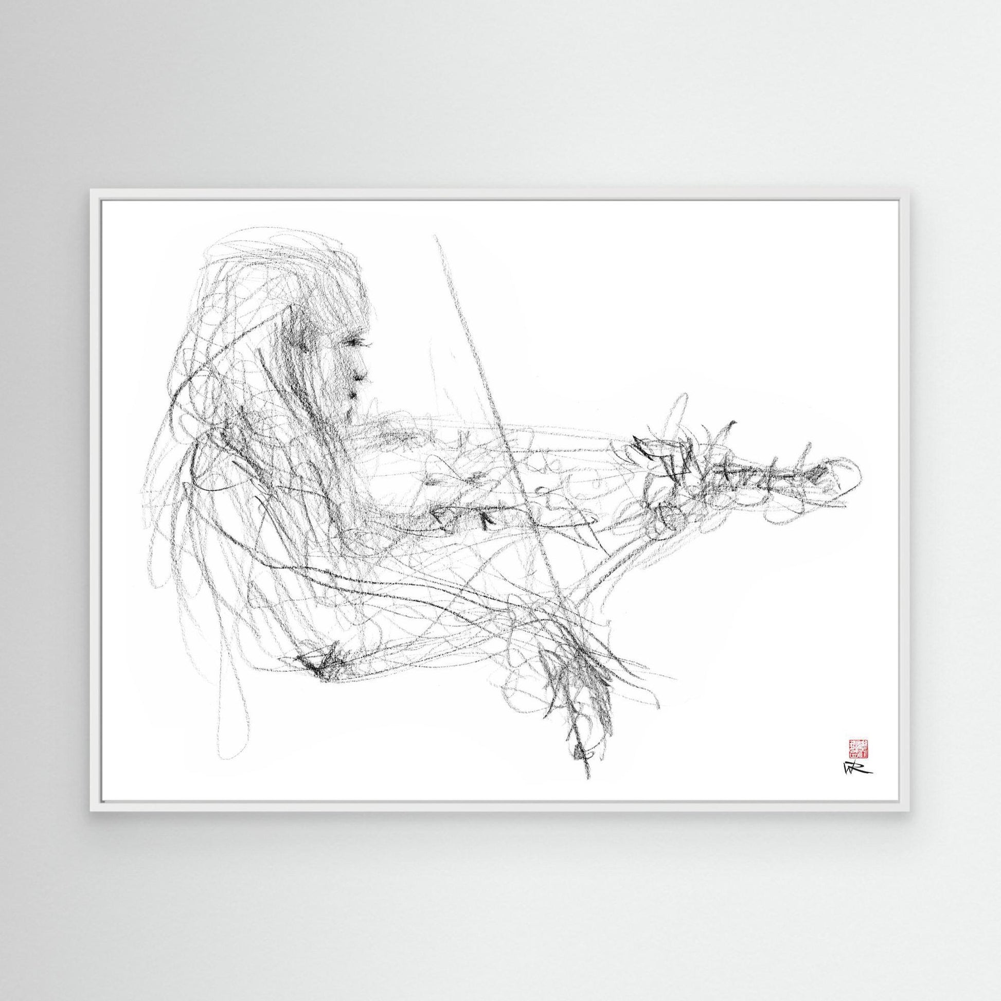 Charlotte Spruit on violin 2 - Canvas print