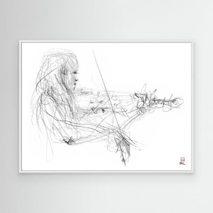 Charlotte Spruit on violin 2 - Canvas print