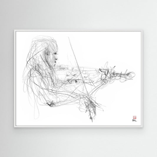 Charlotte Spruit on violin 2 - Canvas print