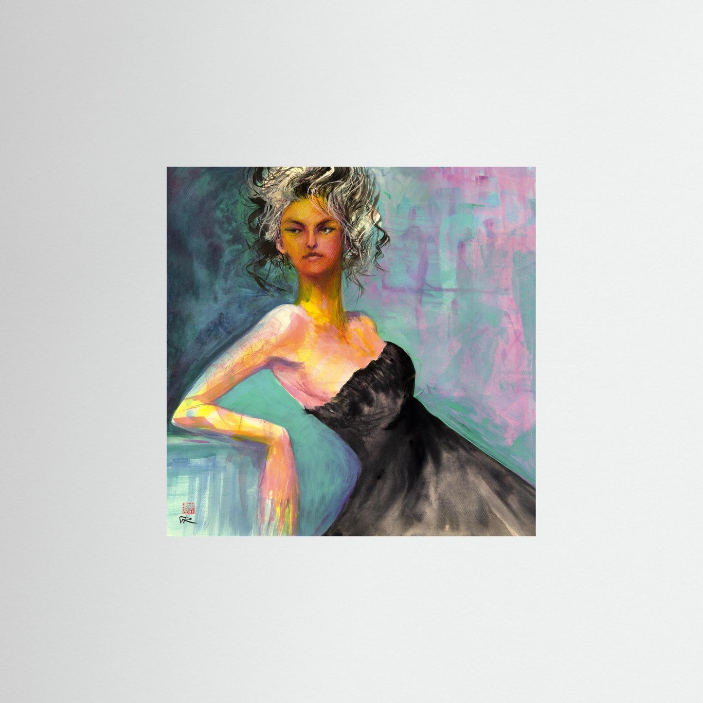 Little black dress - Paper print