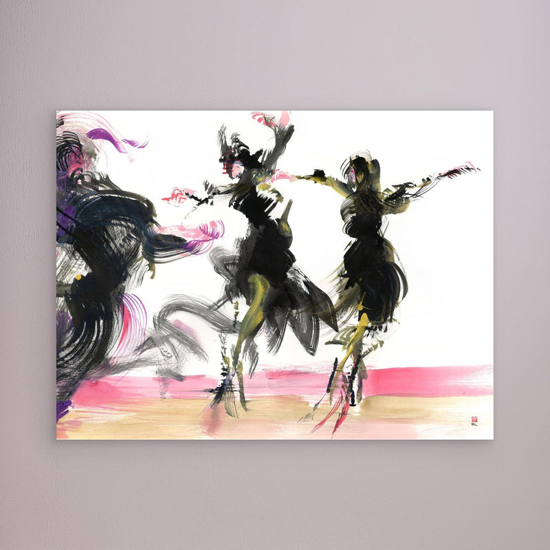 Tanz der Schneeflocke - Leinwanddruck