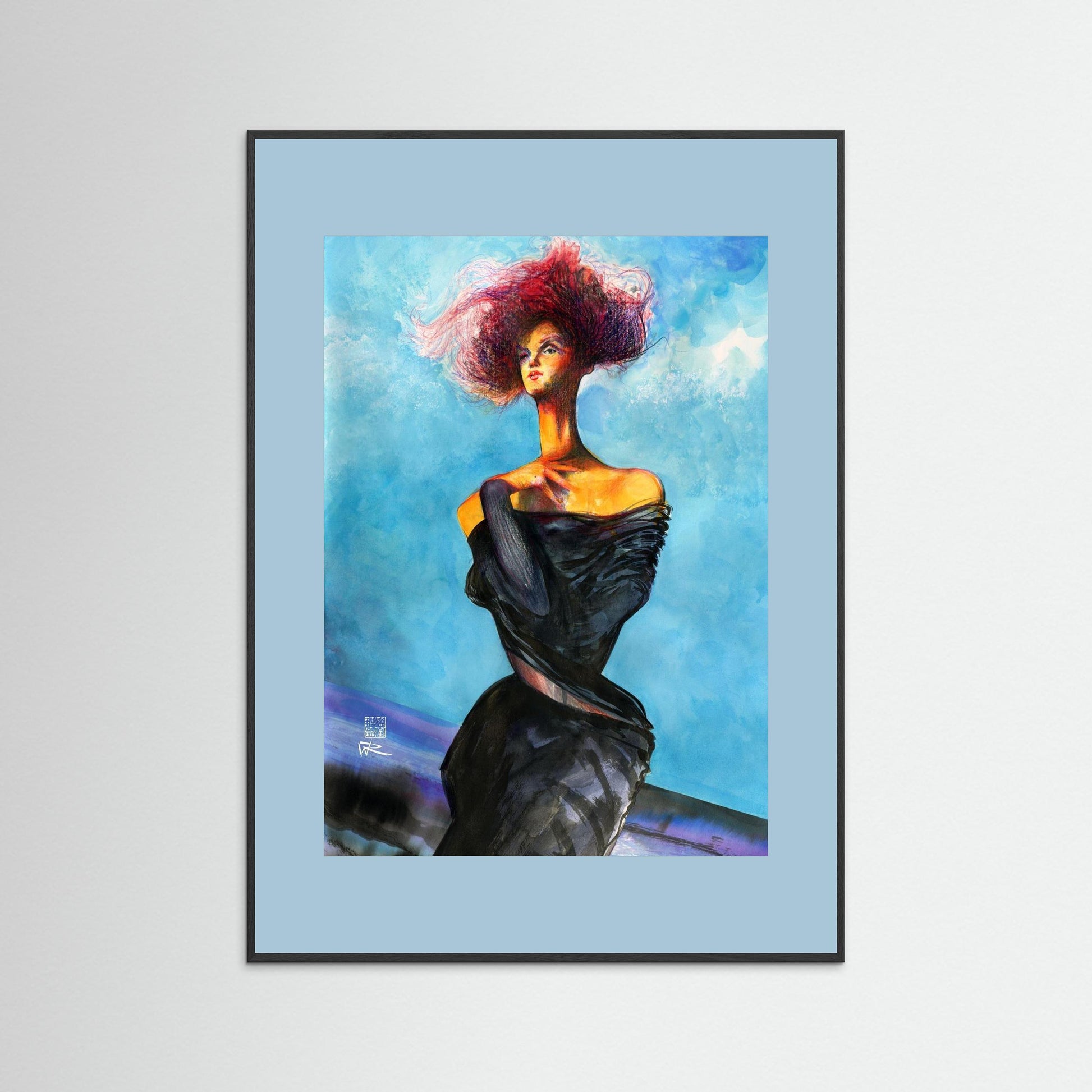 Galiano blue doll - Paper print