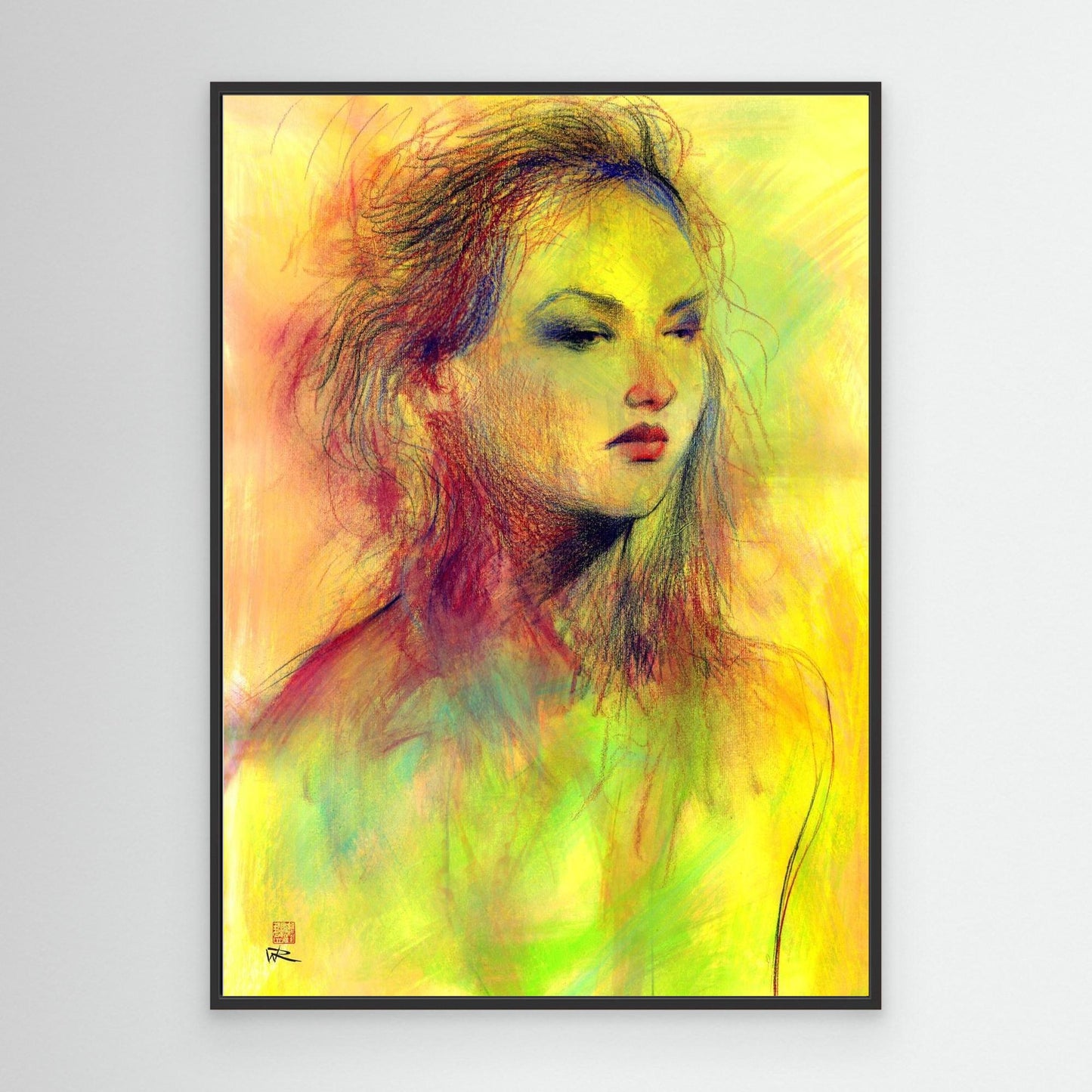 Dusky eyed beauty - Canvas art print