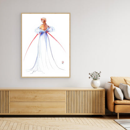 Fashion illustration of couture by Thomas Jackson