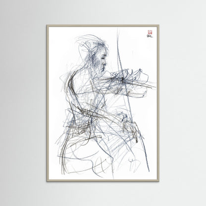 Charlotte Spruit on violin - Paper print