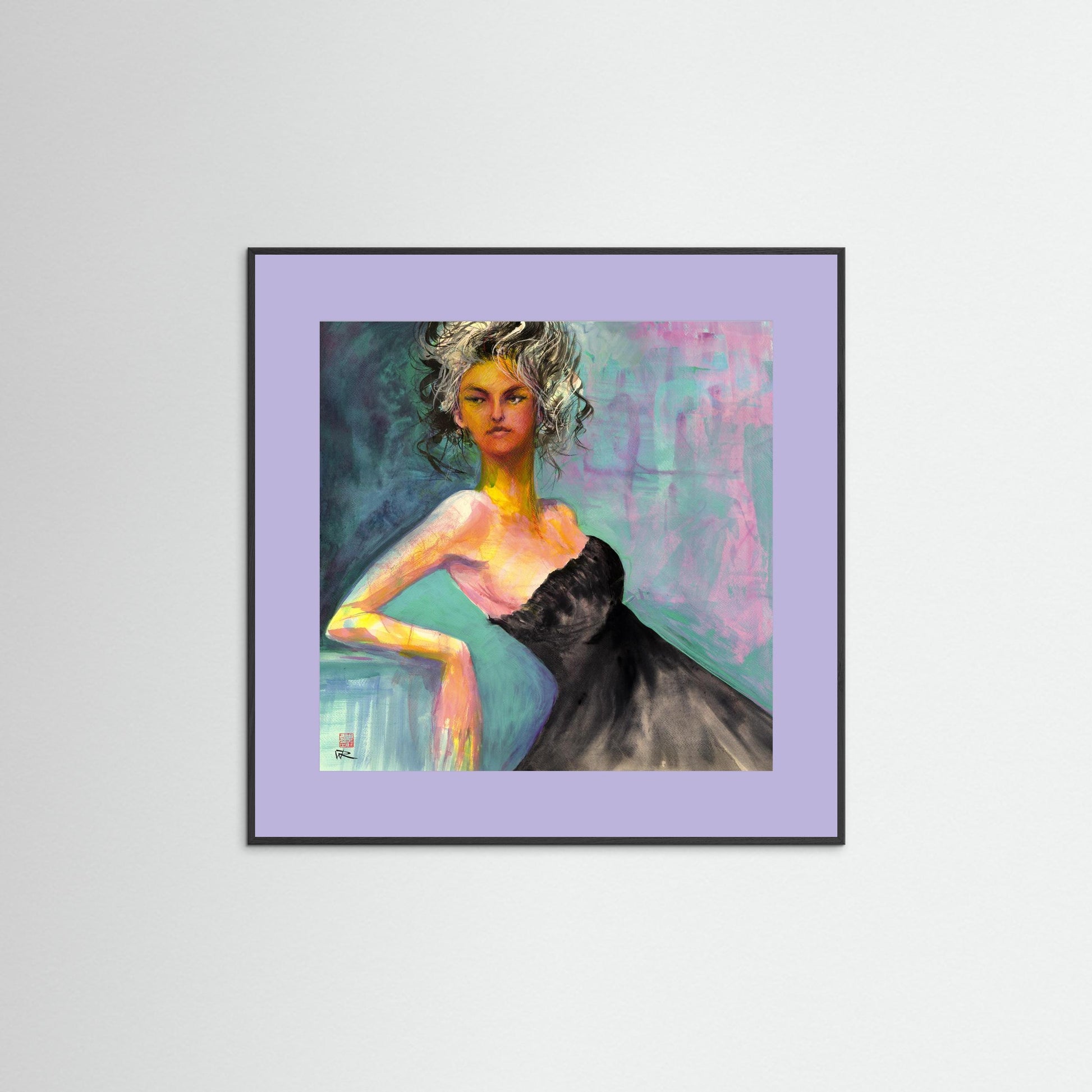 Little black dress - Paper print