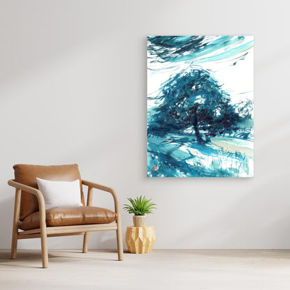 Horse chestnut in turquoise