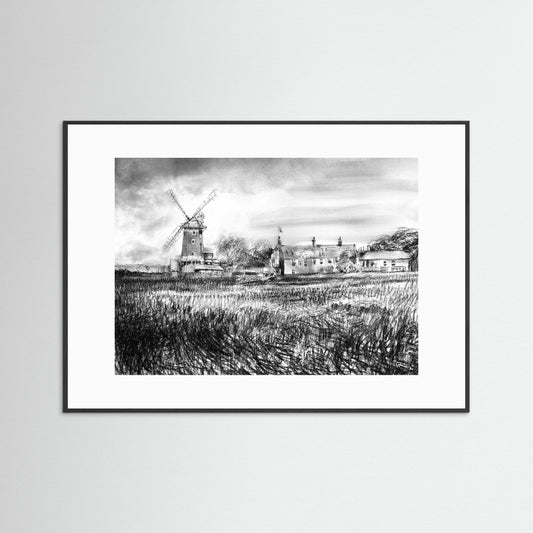Cley windmill - paper print