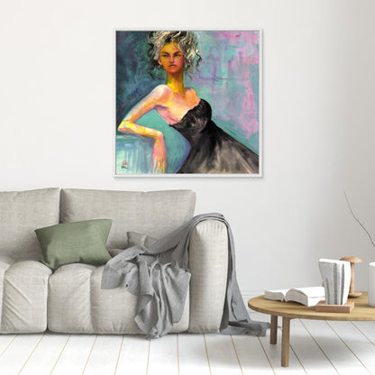 Little black dress - Canvas print