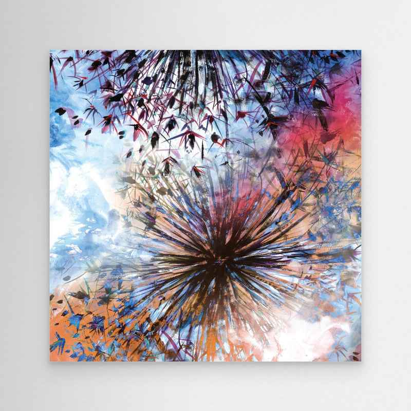 Allium abstrakte Explosion 2 - Leinwanddruck