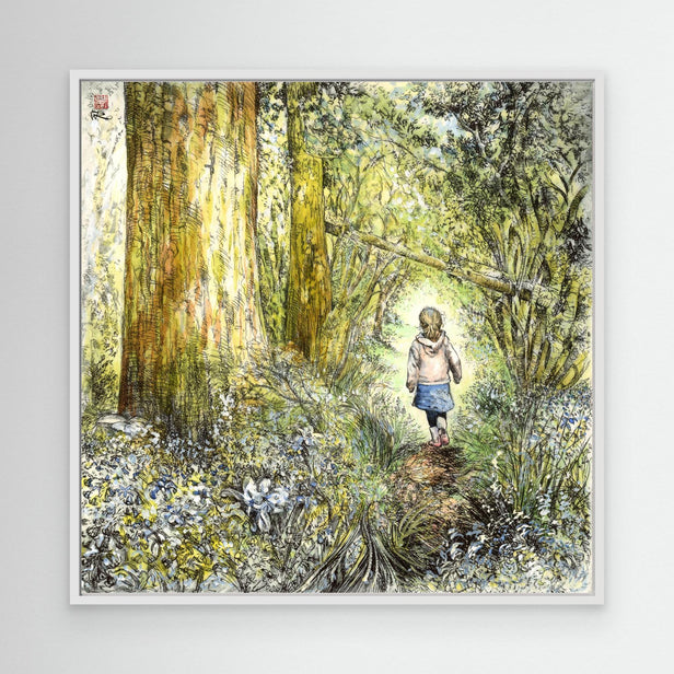Bluebell wood edition 7 - Canvas print