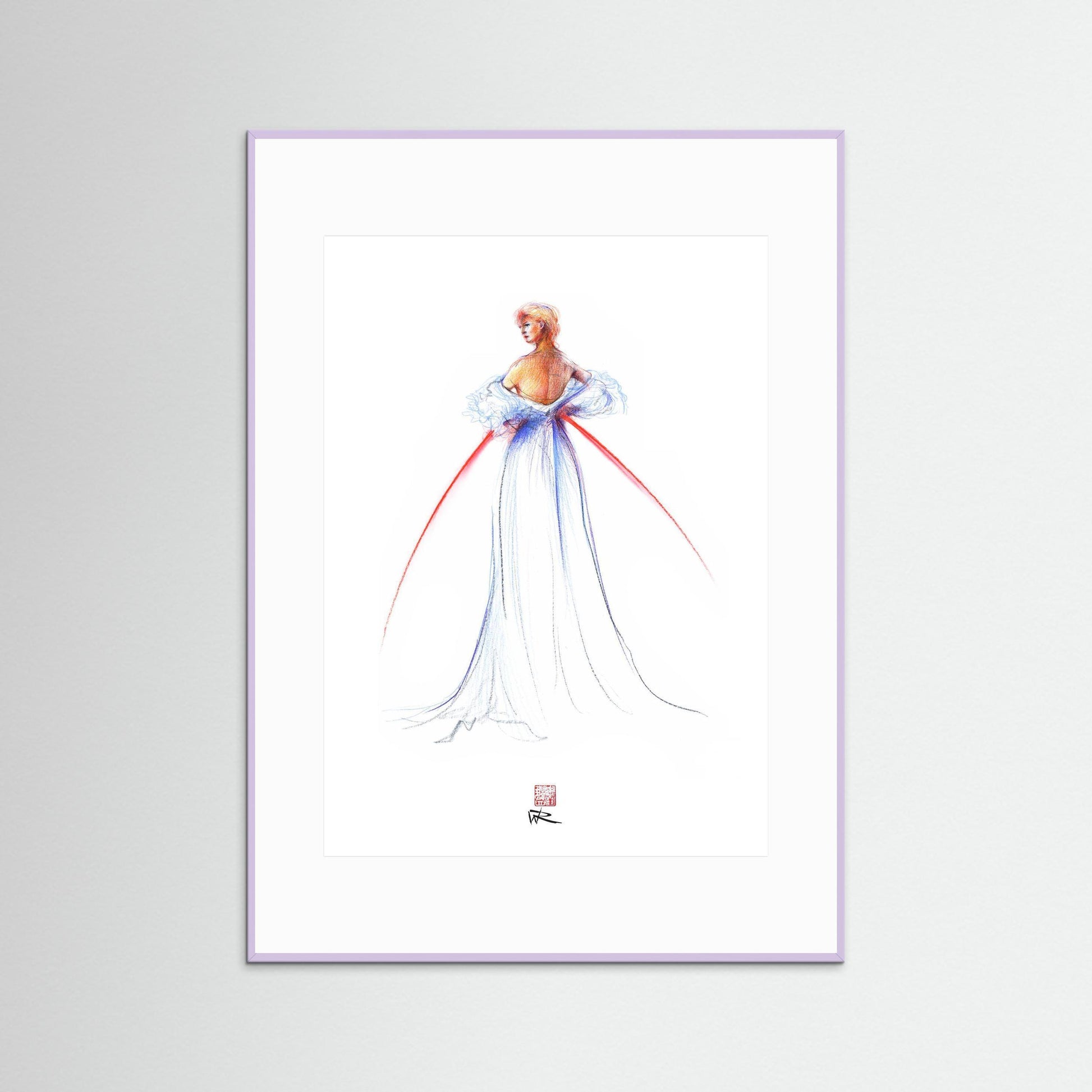 Thomas Jackson couture fashion - paper print
