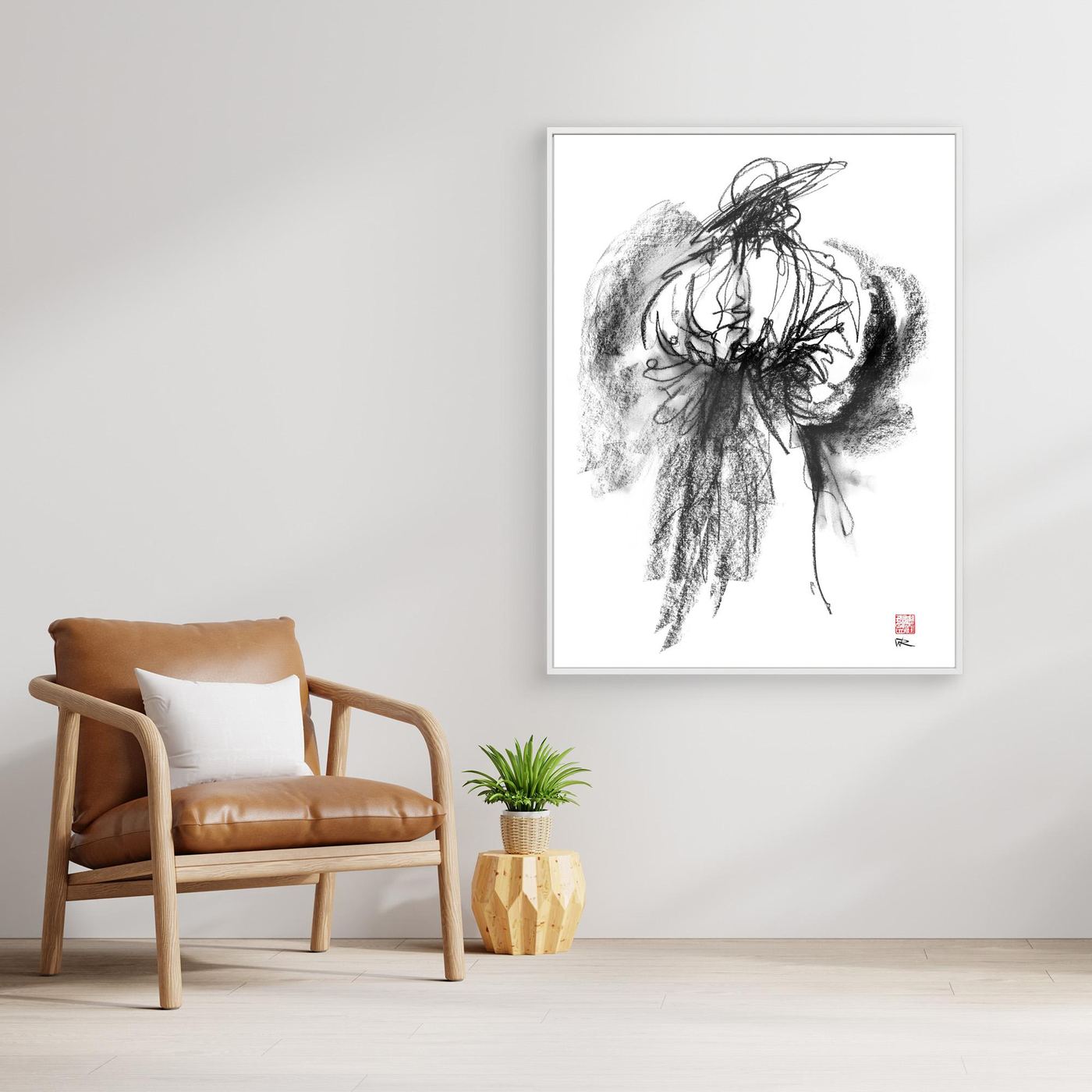 Flamenco hat - Canvas art print