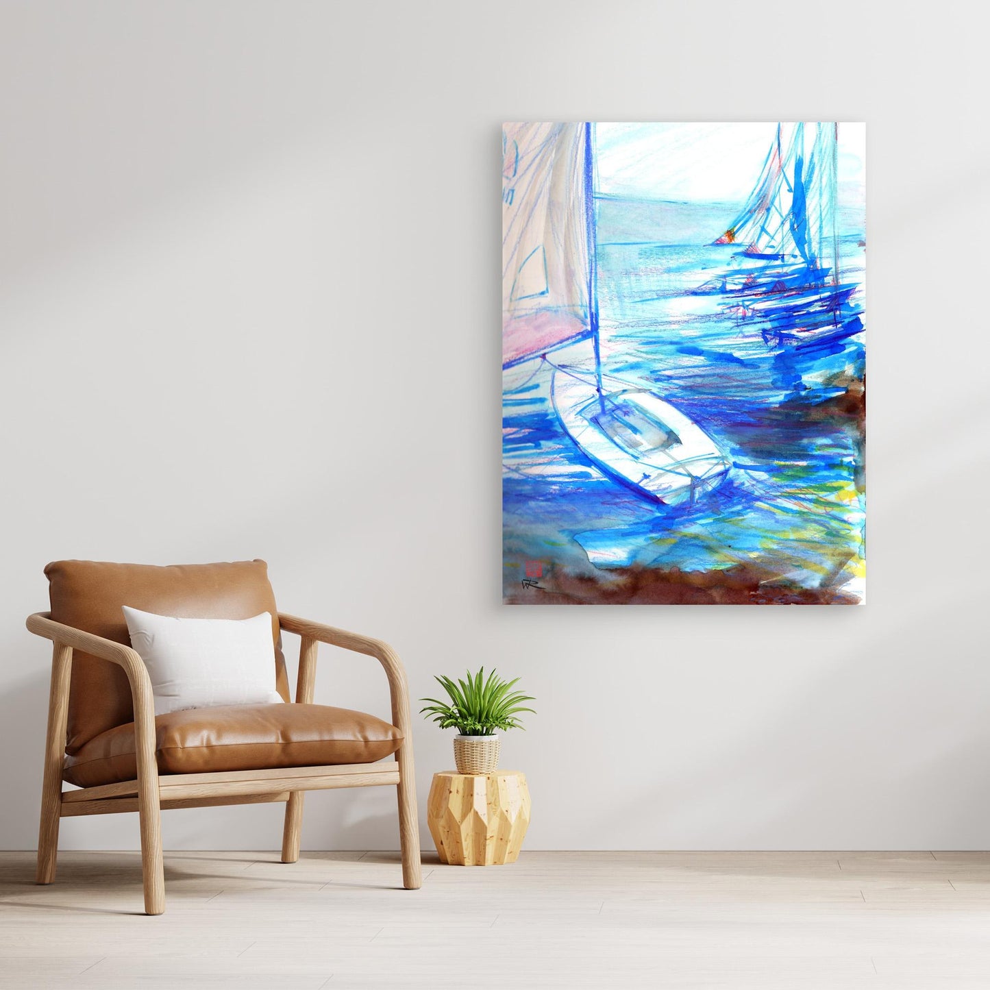 Dinghy in blue