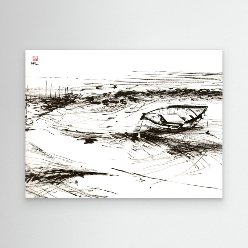 Von Morston hinunter zum Meer - Leinwanddruck