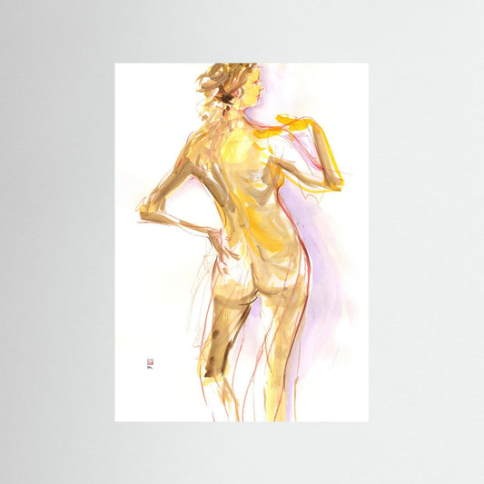 Manko from behind - Print on fine art paper