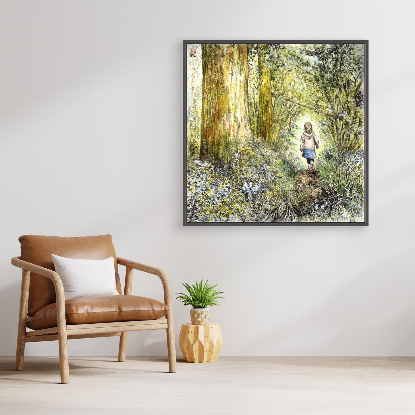 Bluebell wood edition 7 - Canvas print