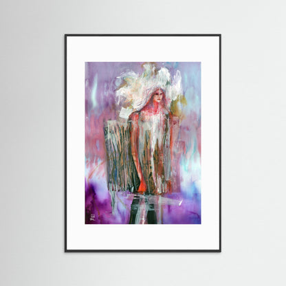 Concertina dress - Paper print