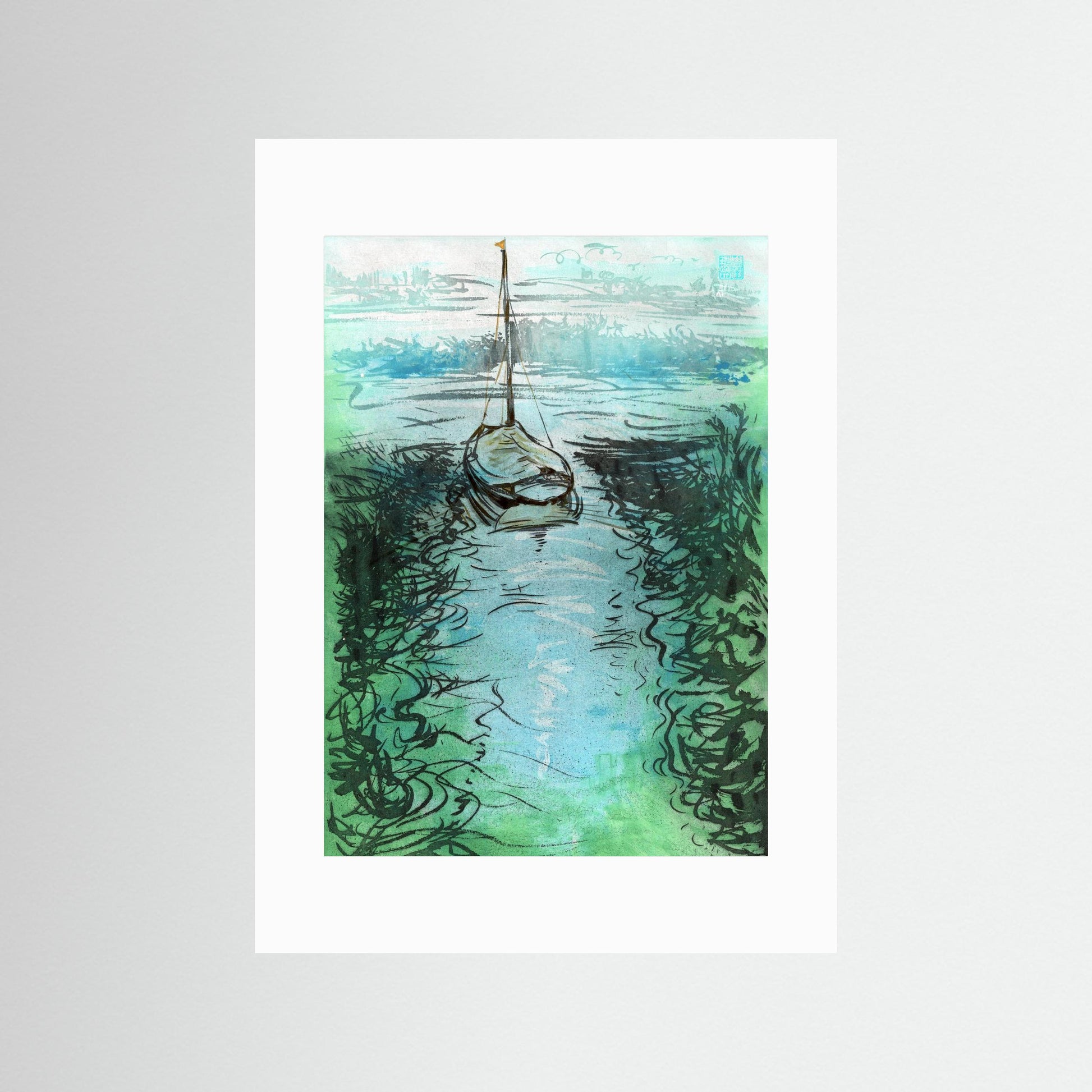 Stiffkey mooring edition 3 - Paper print