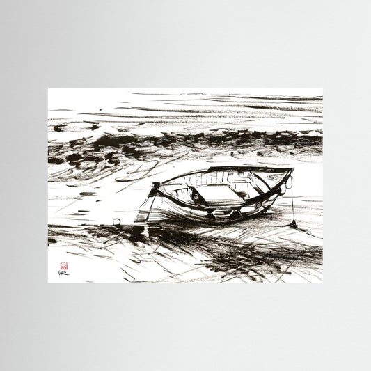 Down to the sea from Morston - Paper print