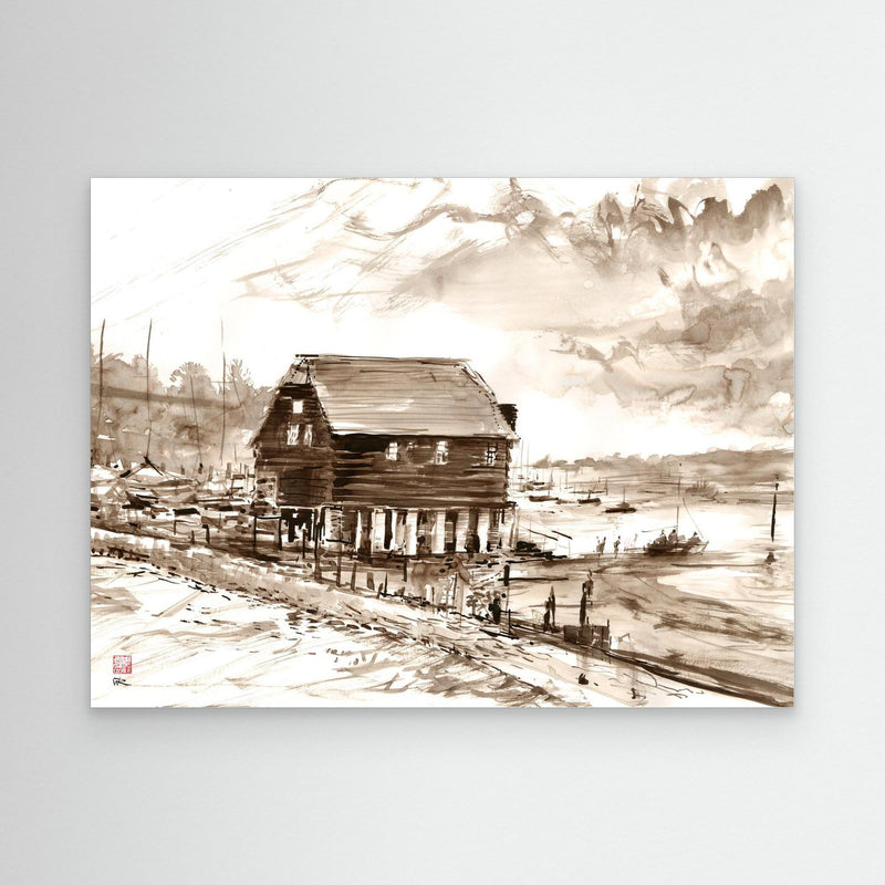 Bosham boathouse - Canvas art print
