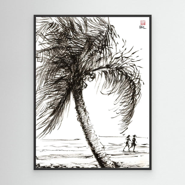 Taking a stroll down Tulum beach in Mexico