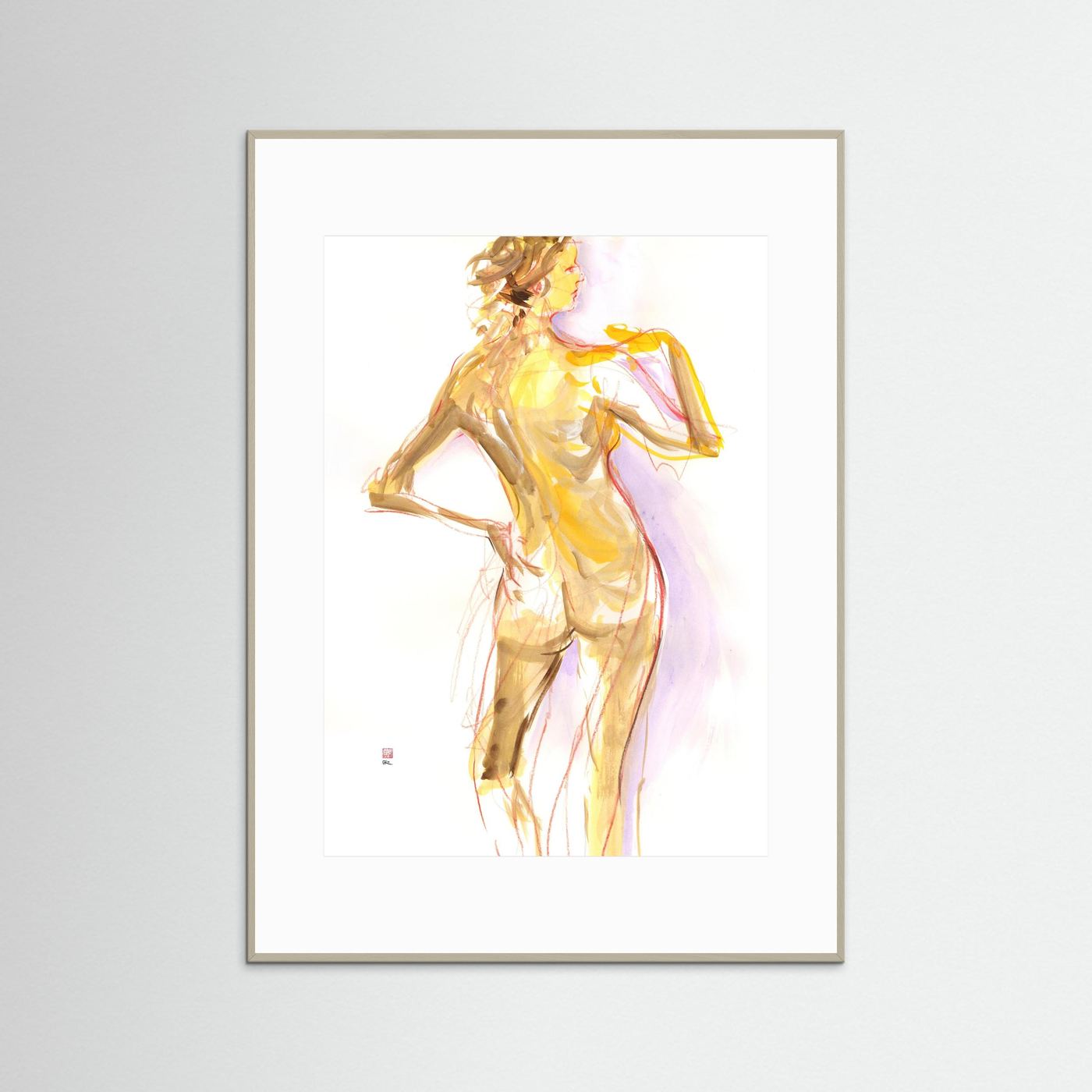 Manko from behind - Print on fine art paper
