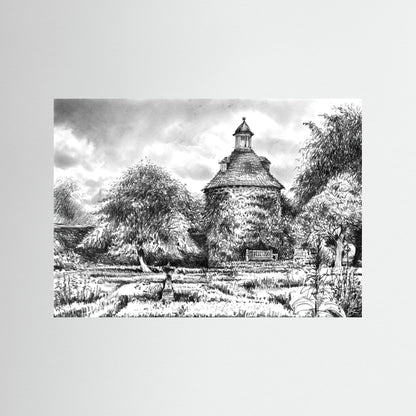 Rousham pigeon house - Paper print