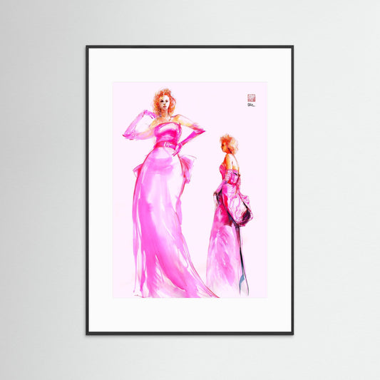 Marilyn in pink - Paper print