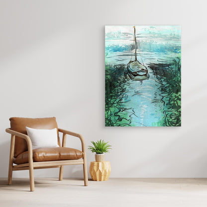 Stiffkey mooring edition 3 - Canvas print