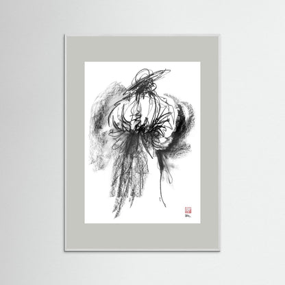 Flamenco hat - Print on fine art paper