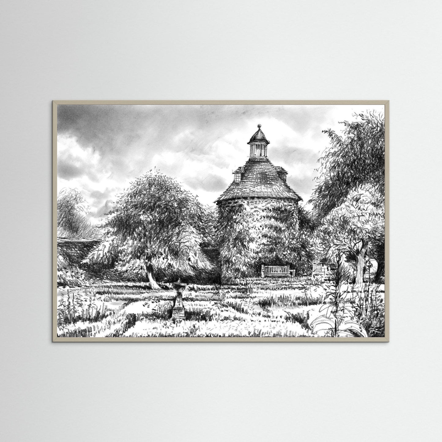 Rousham pigeon house - Paper print