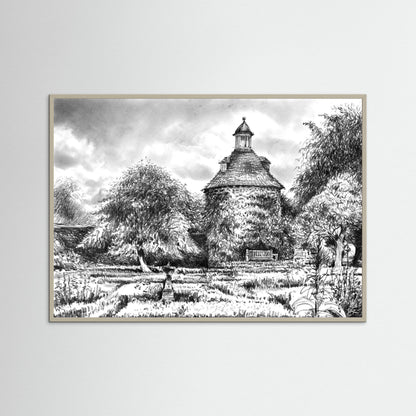 Rousham pigeon house - Paper print