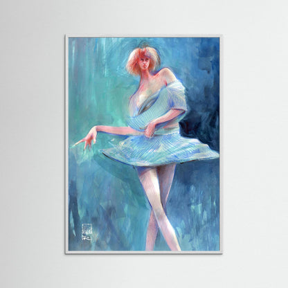 Catwalk in blue - Print on fine art paper