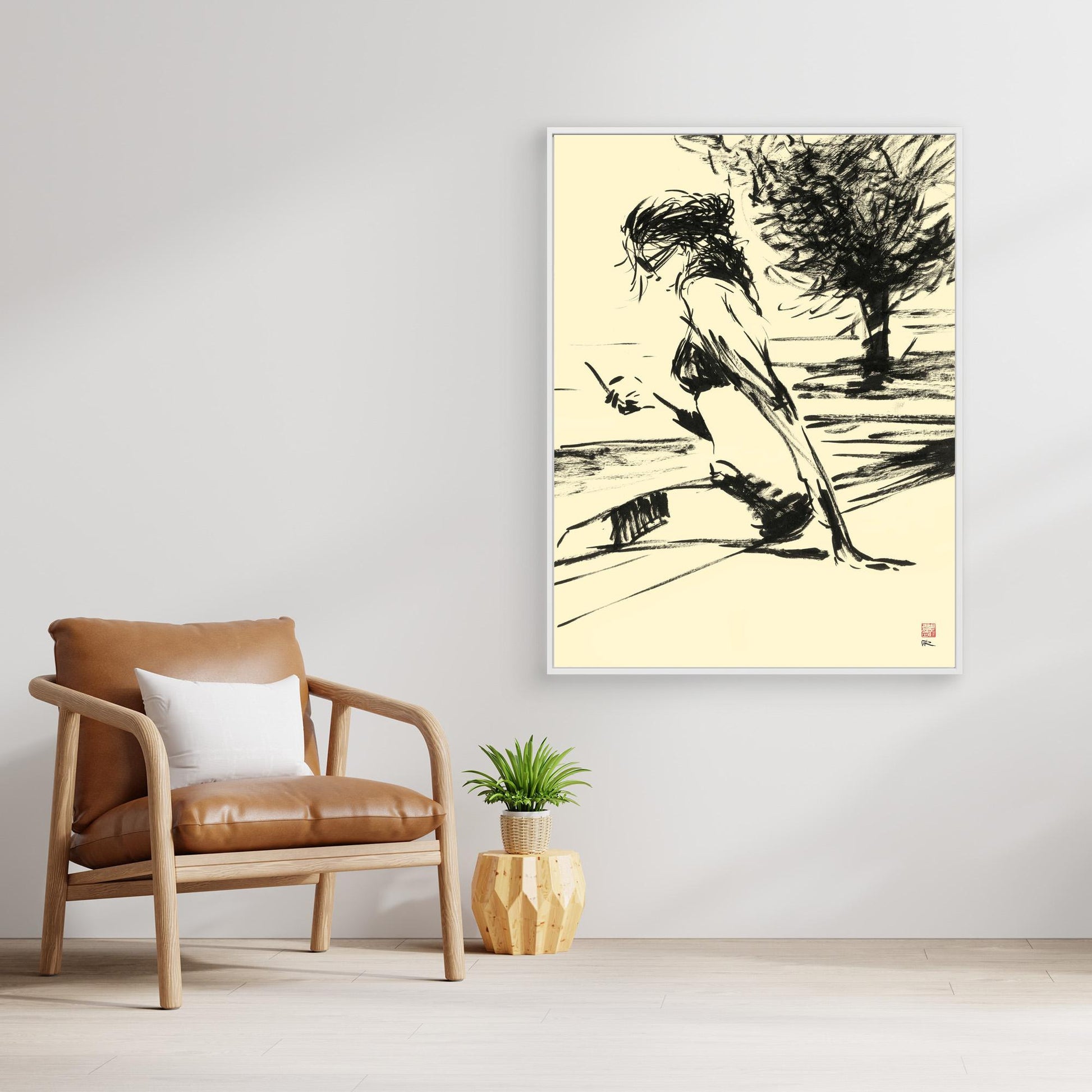 Poolside in sepia