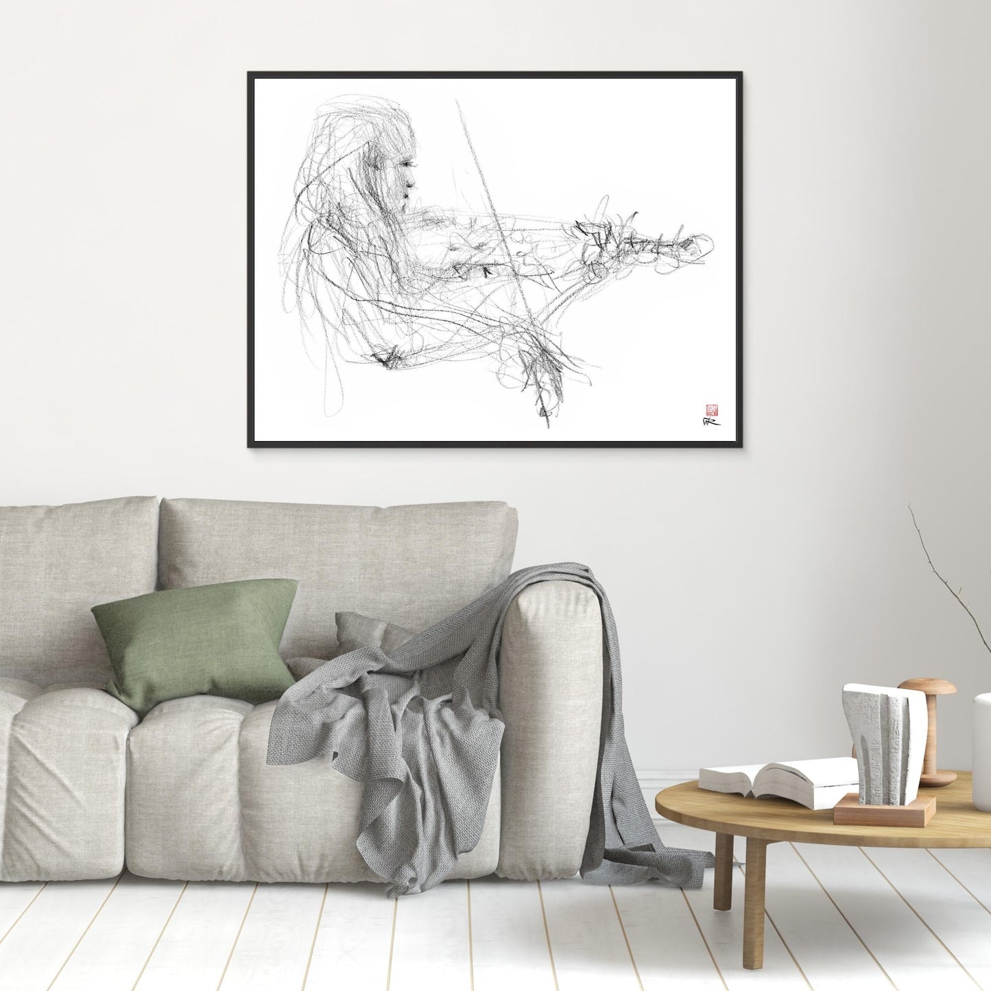 Charlotte Spruit on violin 2 - Canvas print