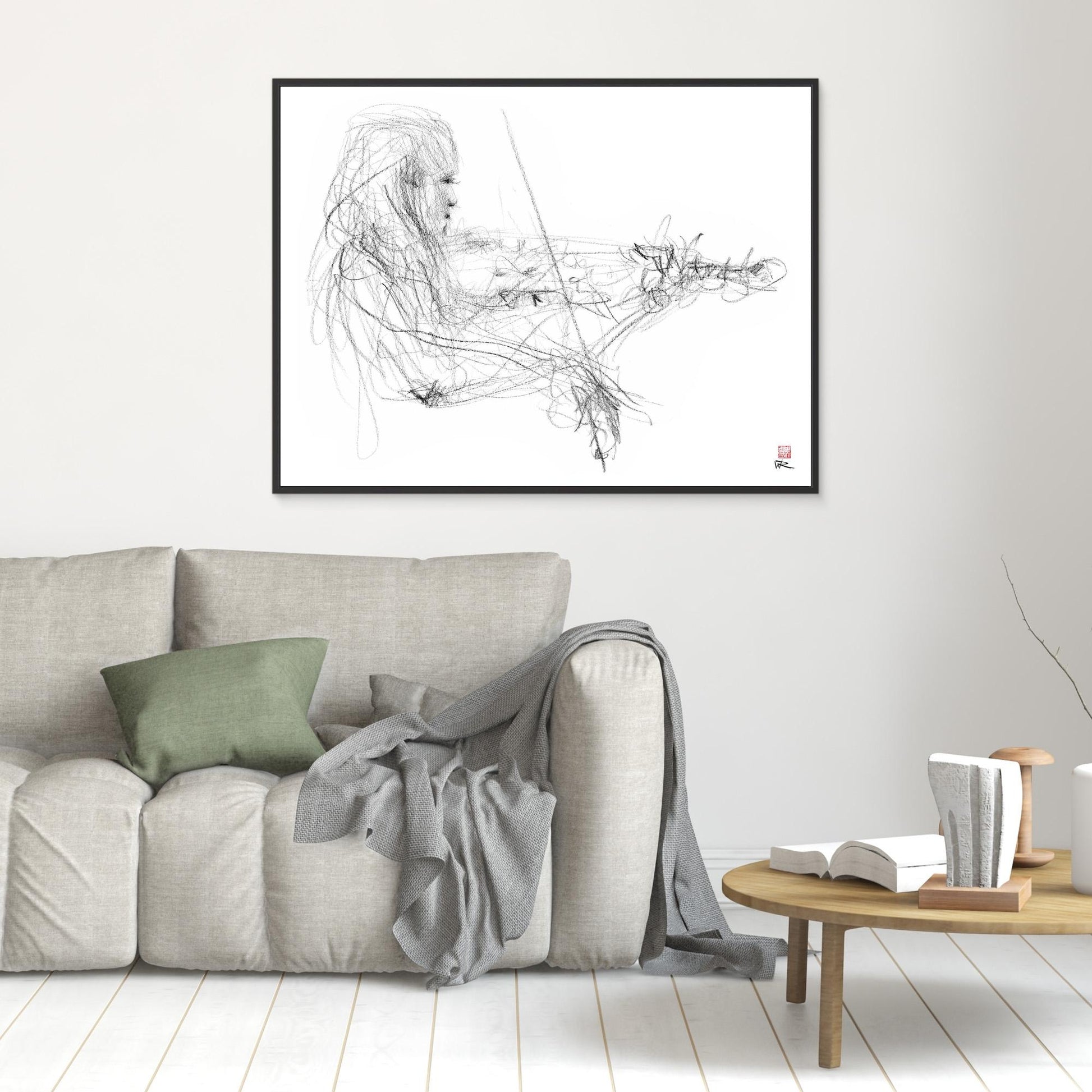 Charlotte Spruit on violin 2 - Canvas print