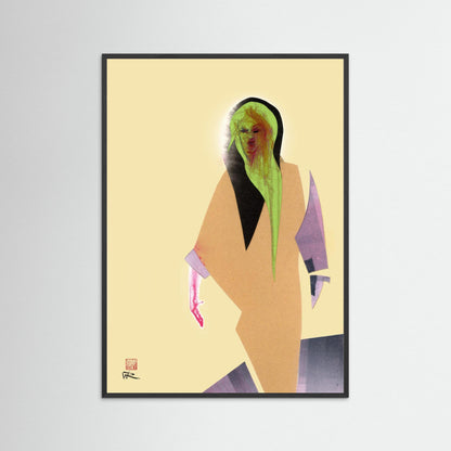 Zelena abstract figure - Paper print