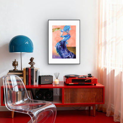 Fashionable curves - Print on fine art paper