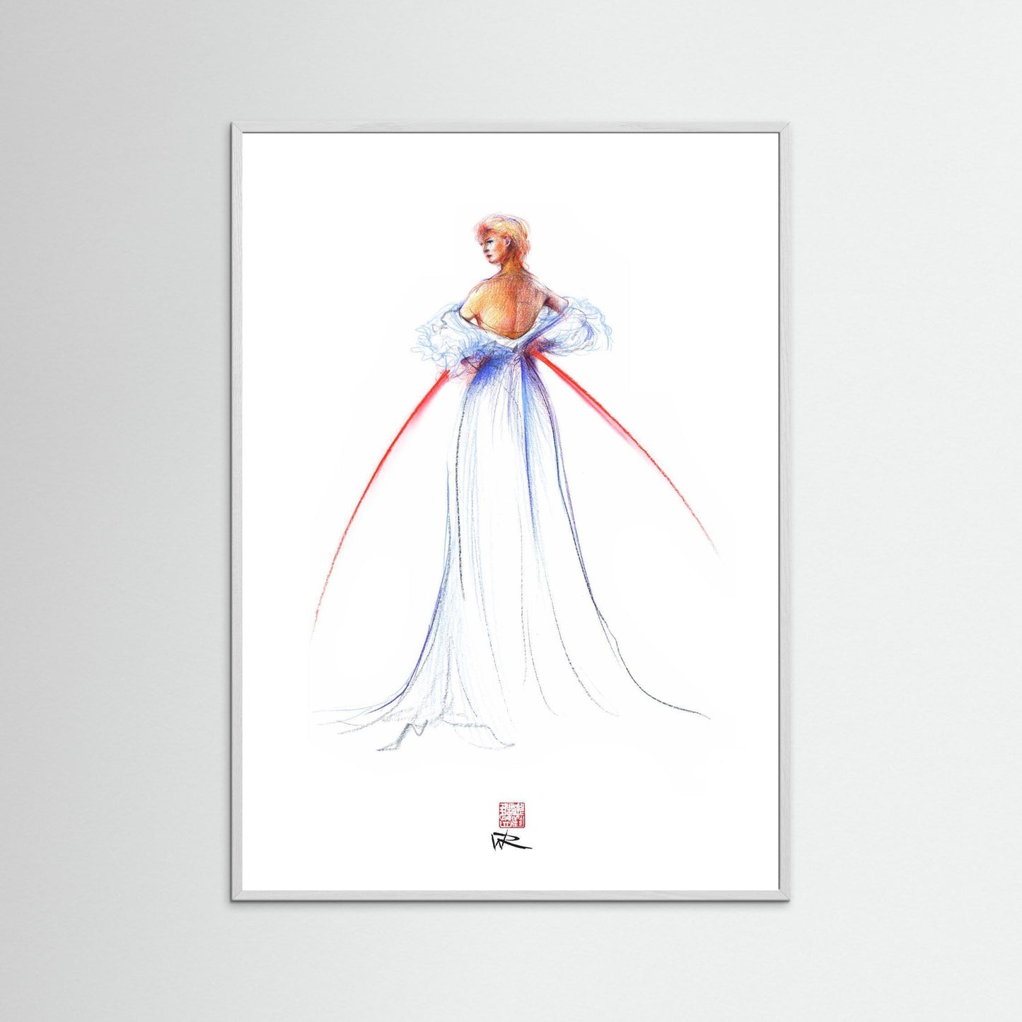 Thomas Jackson couture fashion - paper print