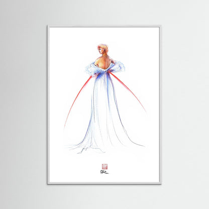 Thomas Jackson couture fashion - paper print
