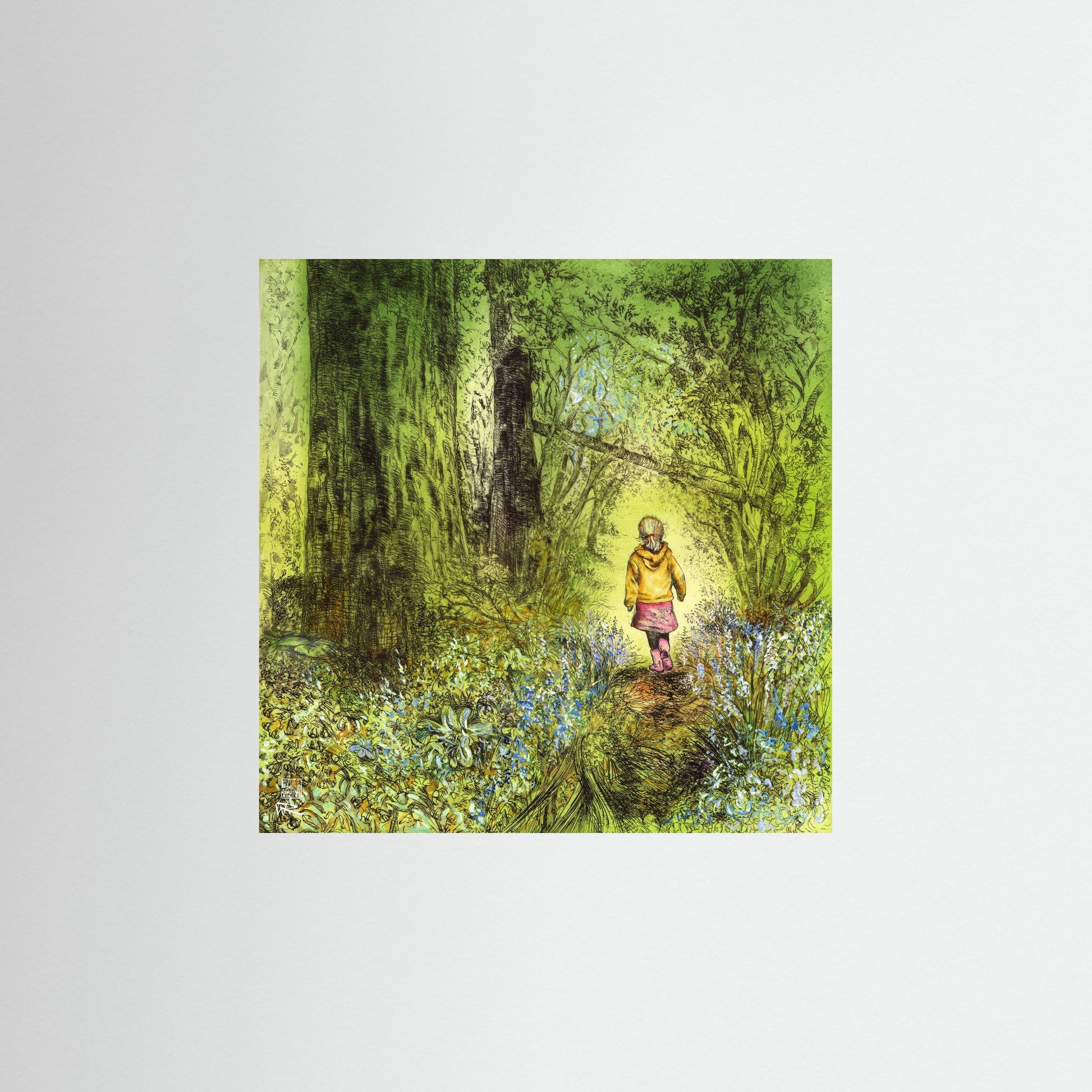 Bluebell wood edition 5: Summer - Paper print