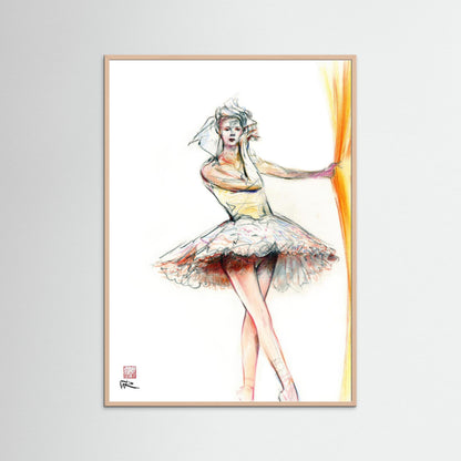 Ballerinas curtain call - Paper print